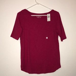 NWT Loft pink tee